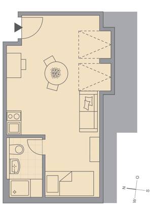 Vermietetes 1-Zimmer-Studentenapartment mit herrlichem Ausblick direkt an der Dreisam – 79102 Freiburg im Breisgau – Vorschaubild 6