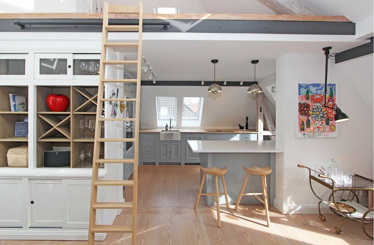 Luxuriös möblierte DG-Wohnung mit Sauna mitten im Glockenbachviertel – München – Vorschaubild 4