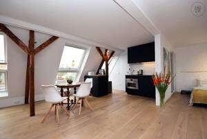 Atelierflair -möbliert - mit 30 m² Dachterrasse über den Dächern der Südstadt