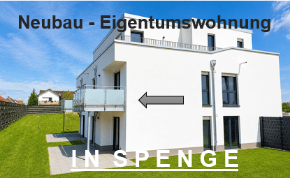 IN SPENGE: 3 Zi. Neubau - ETW. Zum Einzug bereit. Mit Südbalkon. – Bielefeld – Bild 1 von 6