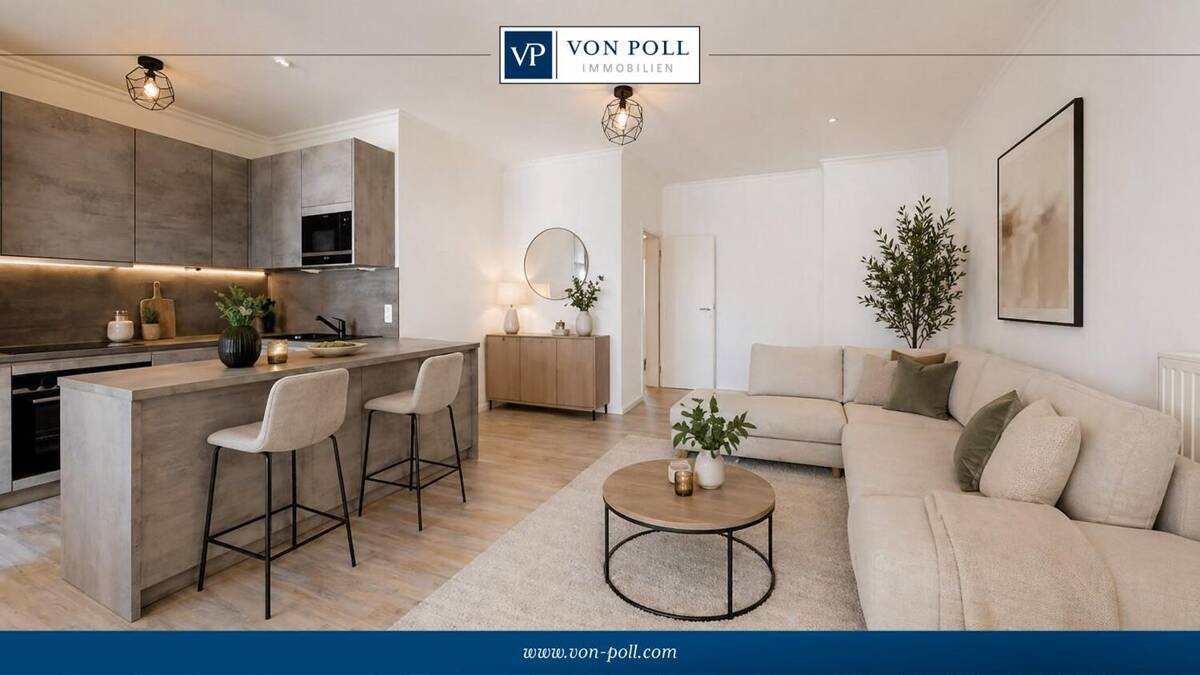 Nähe Merianplatz - Drei-Zimmer-Wohnung mit Balkon und Lift – 60316 Frankfurt am Main – Bild 1 von 9