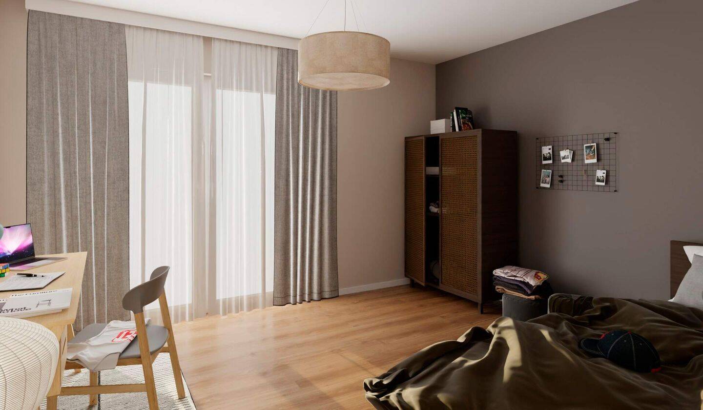 Barrierefreie Familienwohnung mit zwei modernen Bädern und Loggia – Düsseldorf – Vorschaubild 4