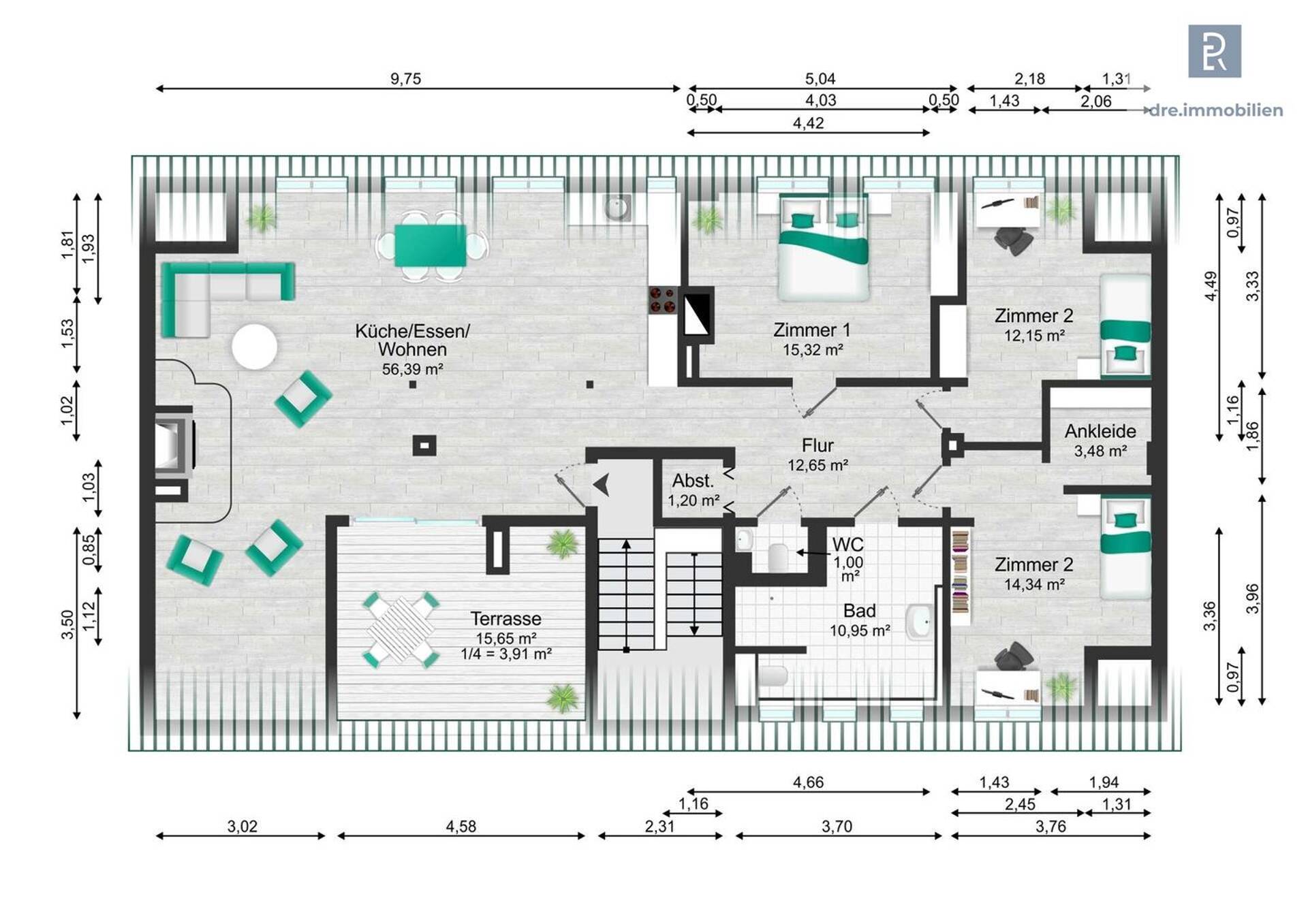 Dachgeschosswohnung in 50678 Köln mit 131 m² kaufen