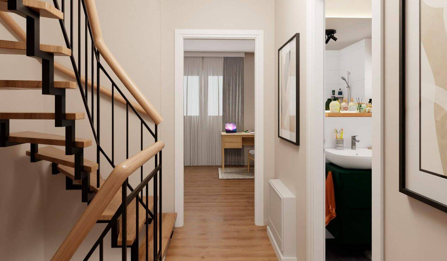 Reihenhaus im Effizienzhaus-Standard-55 mit Terrasse, Dachterrasse und zwei PKW-Stellplätze – Zossen – Vorschaubild 5
