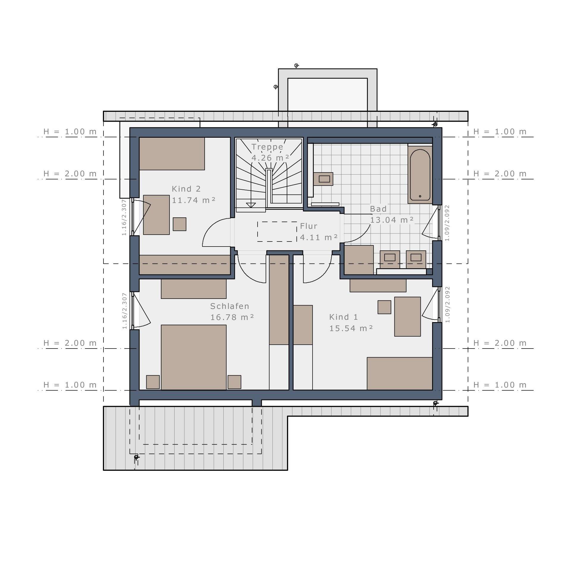 energieeffizienter Neubau KfW mit 4 Zimmer und Grundstück im Süden von Nürnberg – Burgthann – Vorschaubild 7