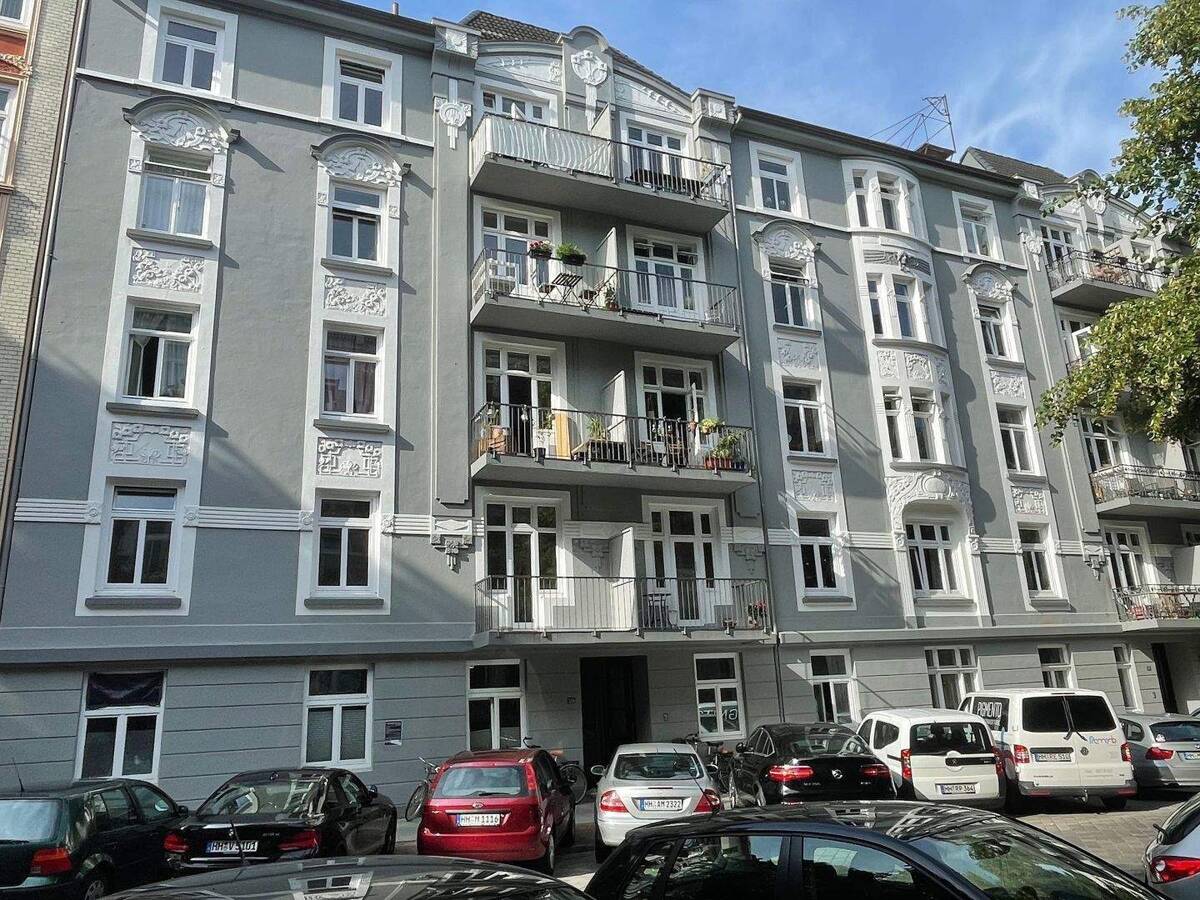 Rotherbaum: 3,5-Zi.-Altbau in Uninähe - Ideal als Wohnbüro / Praxis / Atelier/ WG möglich – 20146 Hamburg – Bild 1 von 9