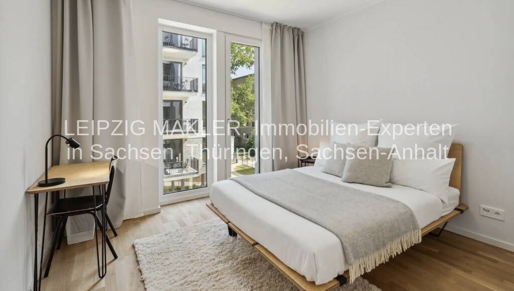 Privates, möbliertes Zimmer im modernen Co-Living Apartment - All-Inclusive im Zentrum von Leipzig – Leipzig – Vorschaubild 5
