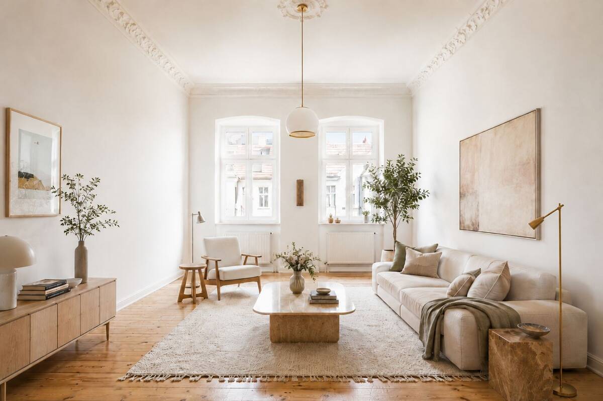Kernsanierte Altbauwohnung vereint mit modernstem Wohnkomfort – 10439 Berlin – Bild 1 von 9