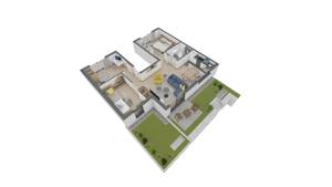 Attraktive 4 Zimmer-Wohnung im EG mit eigenem Garten