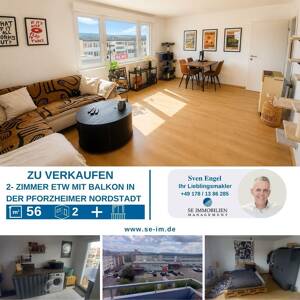 Modernisierte 2 Zi-ETW mit Balkon – 75177 Pforzheim – Vorschaubild 1