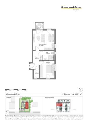 NEU: 2-Zimmer-Komfortwohnung mit Balkon im KfW40EE-Neubau - für Eigennutzer oder Kapitalanleger – 22459 Hamburg – Vorschaubild 7