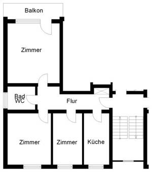 Aufgepasst! Helle 3-Zi.-Wohnung mit Balkon. – 49088 Osnabrück – Vorschaubild 2
