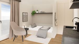 seventy2west - Möblierte Microapartments Apartment01 mit Garten – 90431 Nürnberg – Vorschaubild 5