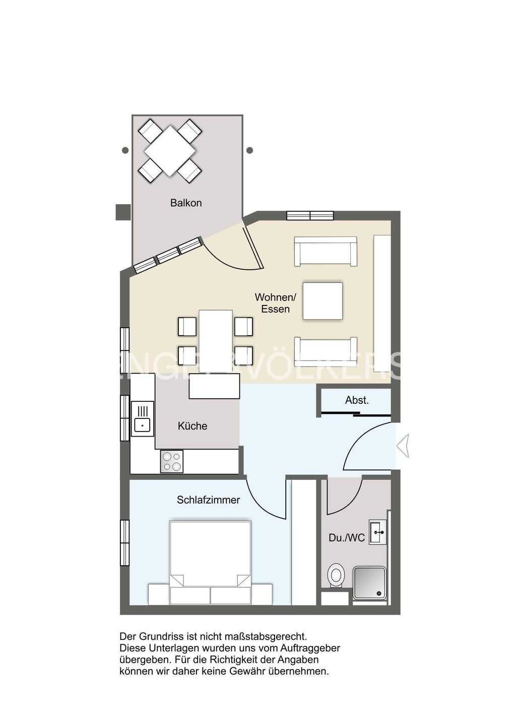 Charmante Zwei-Zimmerwohnung mit Balkon, optional mit Tiefgaragen-Stellplatz in Schleußig! – Leipzig – Vorschaubild 3