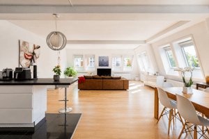 Ein Ort, an dem Licht, Raum und Design verschmelzen - außergewöhnliche Liebhaberwohnung in der Karlsruher Weltstadt.