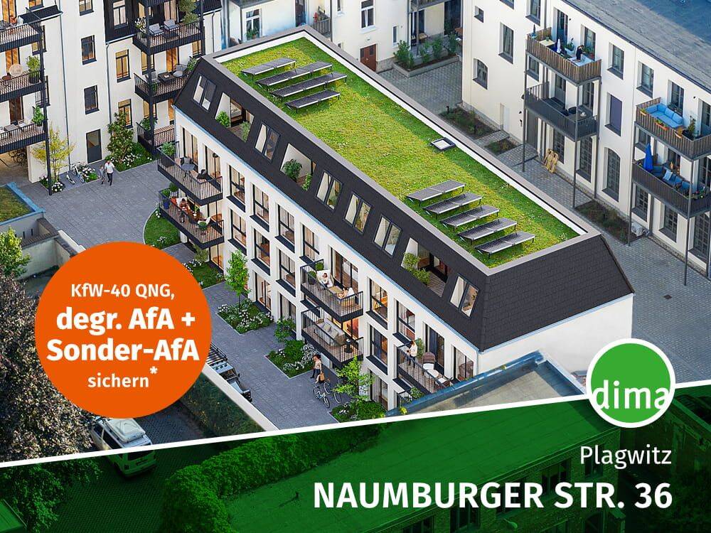 KfW-40-Neubau mit QNG im Hinterhof! 3-Raum-Traum mit großem Balkon, HWR, Aufzug u.v.m.