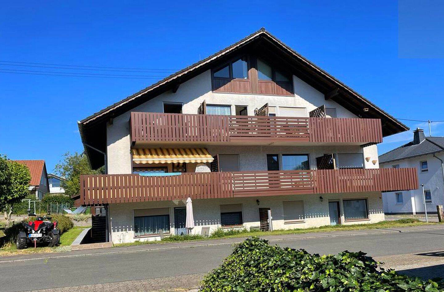 Schöne möblierte 2 ZKB Balkon Single-Wohnung in Pottum am Wiesensee