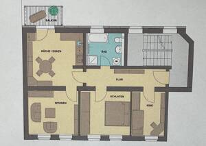Drei-Zimmerwohnung++ Balkon – 6110 Halle (Saale) – Vorschaubild 2