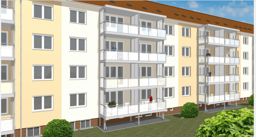3-Raum-Wohnung mit Tageslichtbad nahe Küchwald