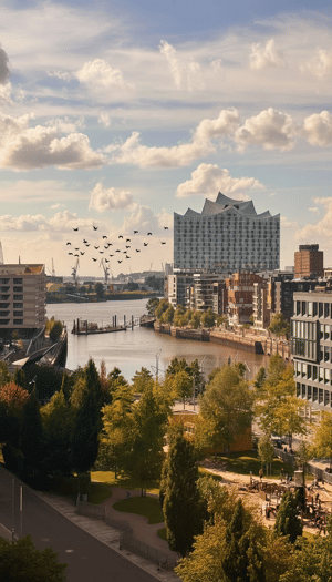 *Courtagefrei* Unverbaubarer Blick auf die Elbe & Elbphilharmonie, Süd-Westausrichtung im THE LYTE – 20457 Hamburg – Vorschaubild 1