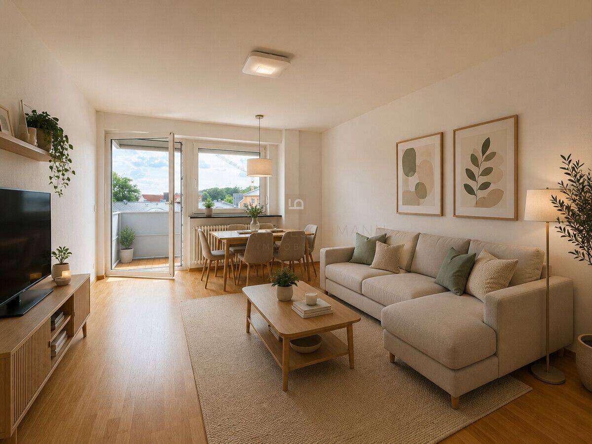 Bezugsfertige 3 ZKB mit Balkon, 4. OG, Münchenerstraße, IN-Süd zw. IN-City und Hbf, frisch renoviert