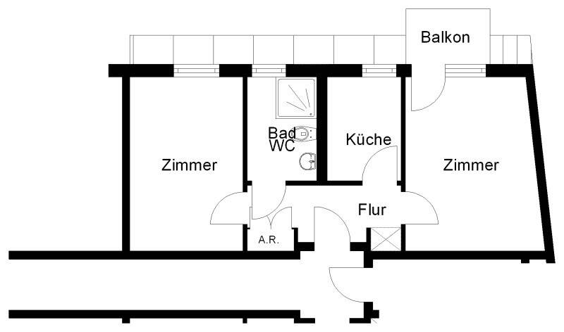Gepflegte 2-Zimmer-Wohnung für Senioren frei! – Osnabrück – Vorschaubild 2