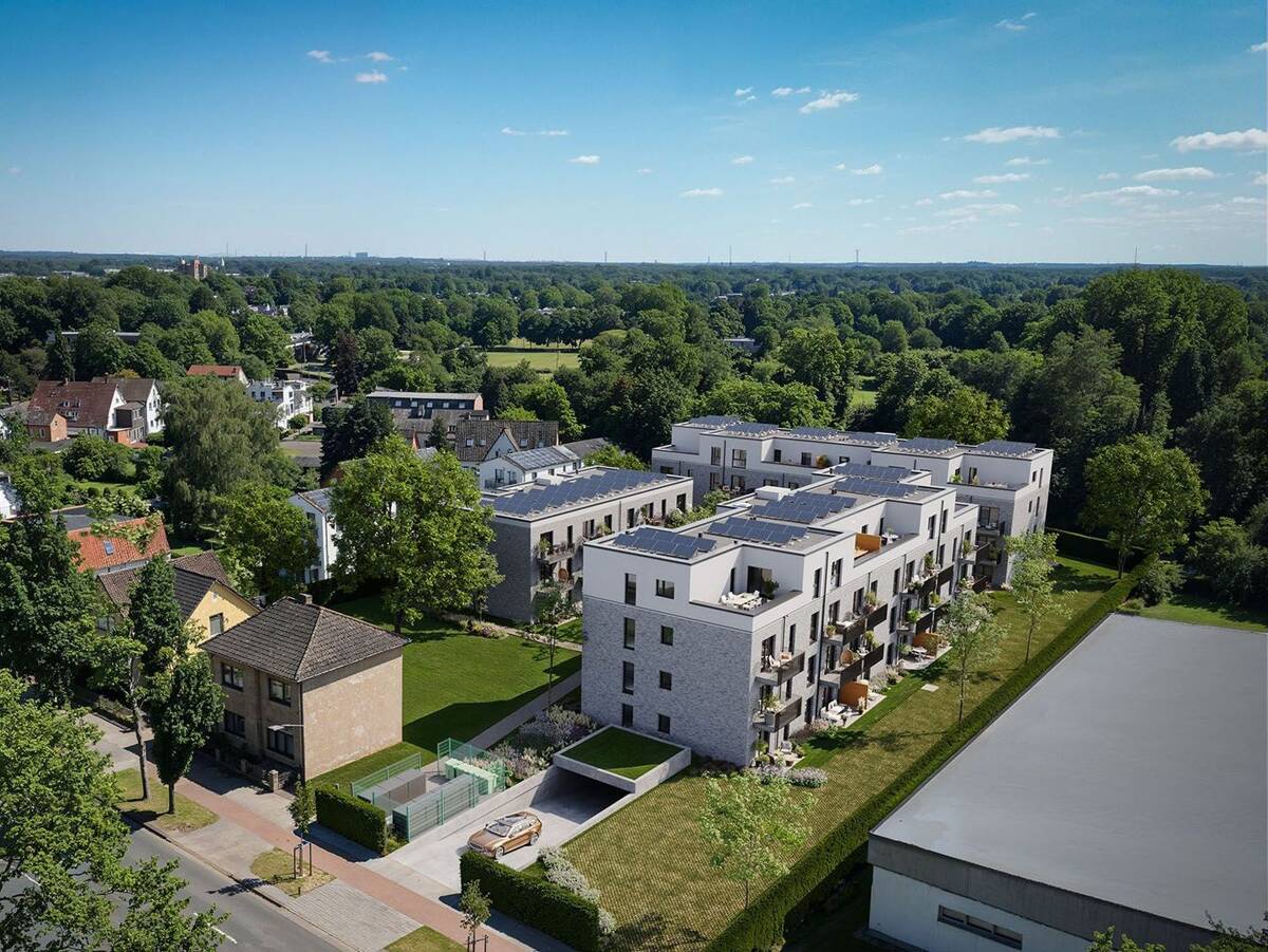 Neubau 56 Wohnungen + Tiefgarage in KfW 40 – 22143 Hamburg – Bild 1 von 6