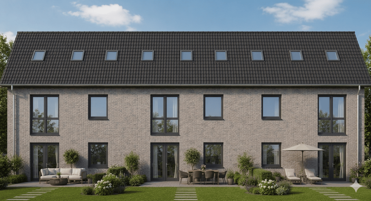 Geplantes Neubauvorhaben - Mittelreihenhaus mit Gartenanteil – 22523 Hamburg – Bild 1 von 5