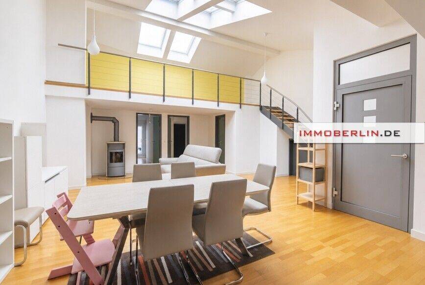 IMMOBERLIN.DE - Top-Ambiente in ruhiger Citylage! Imposante Atelier-/Galeriewohnung mit Terrassen – Berlin – Vorschaubild 2