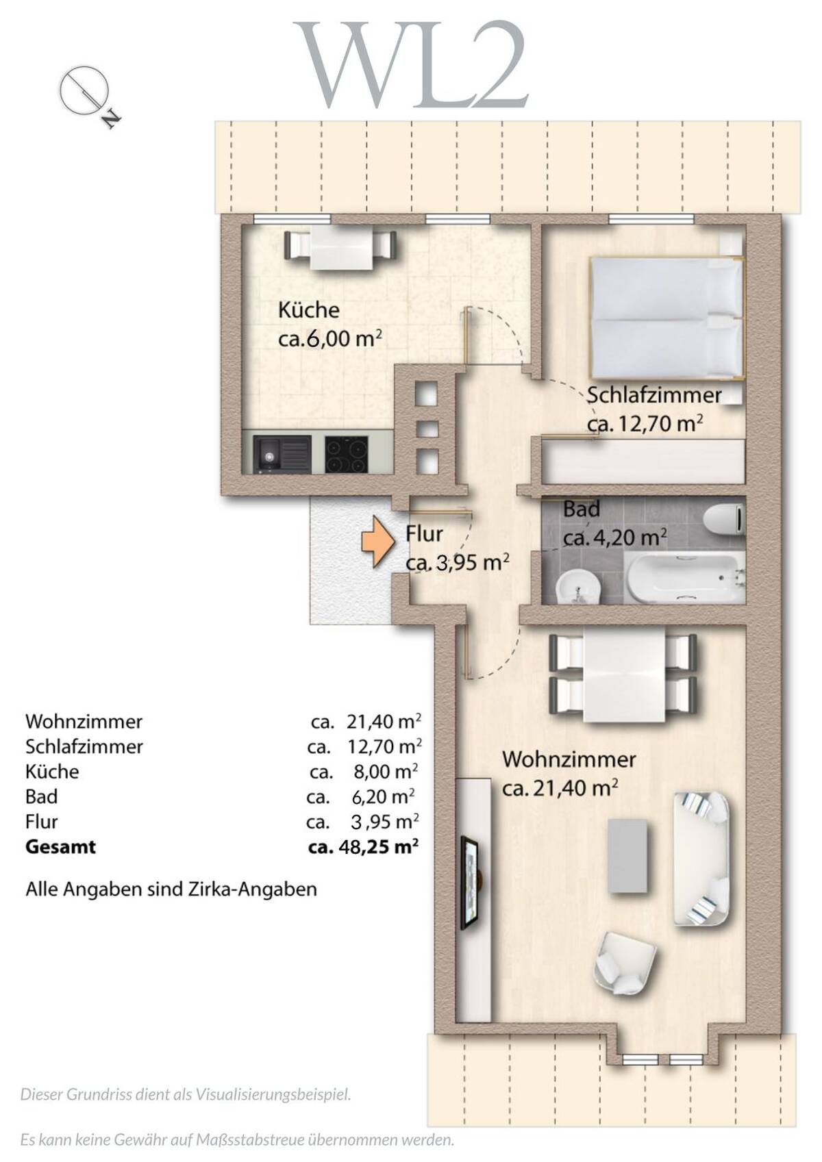 Kapitalanlage in Bestlage: Vermietete 2-ZKB in Schwabing-West – 80809 München – Bild 1 von 5