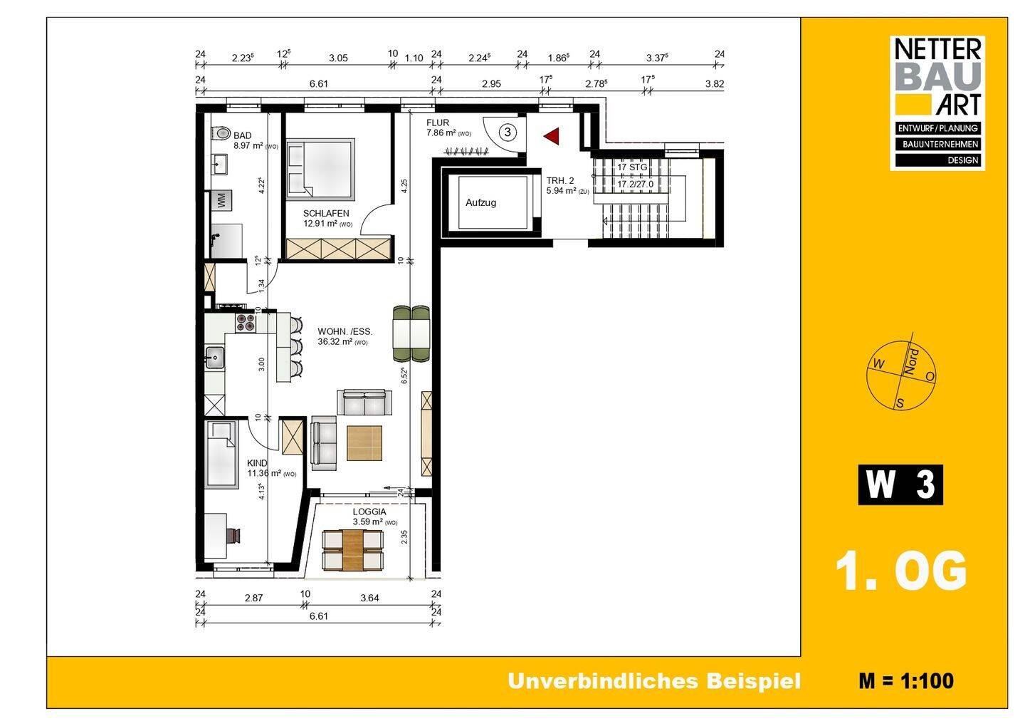 Fürth, Holzstr. 55, Whg. 3, moderne Neubauwohnung