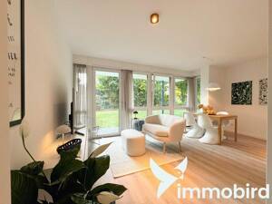 **Einziehen & Wohlfühlen** Möblierte 2-Zimmer-Wohnung mit Terrasse, Gartenzugang und TG-Stellplatz