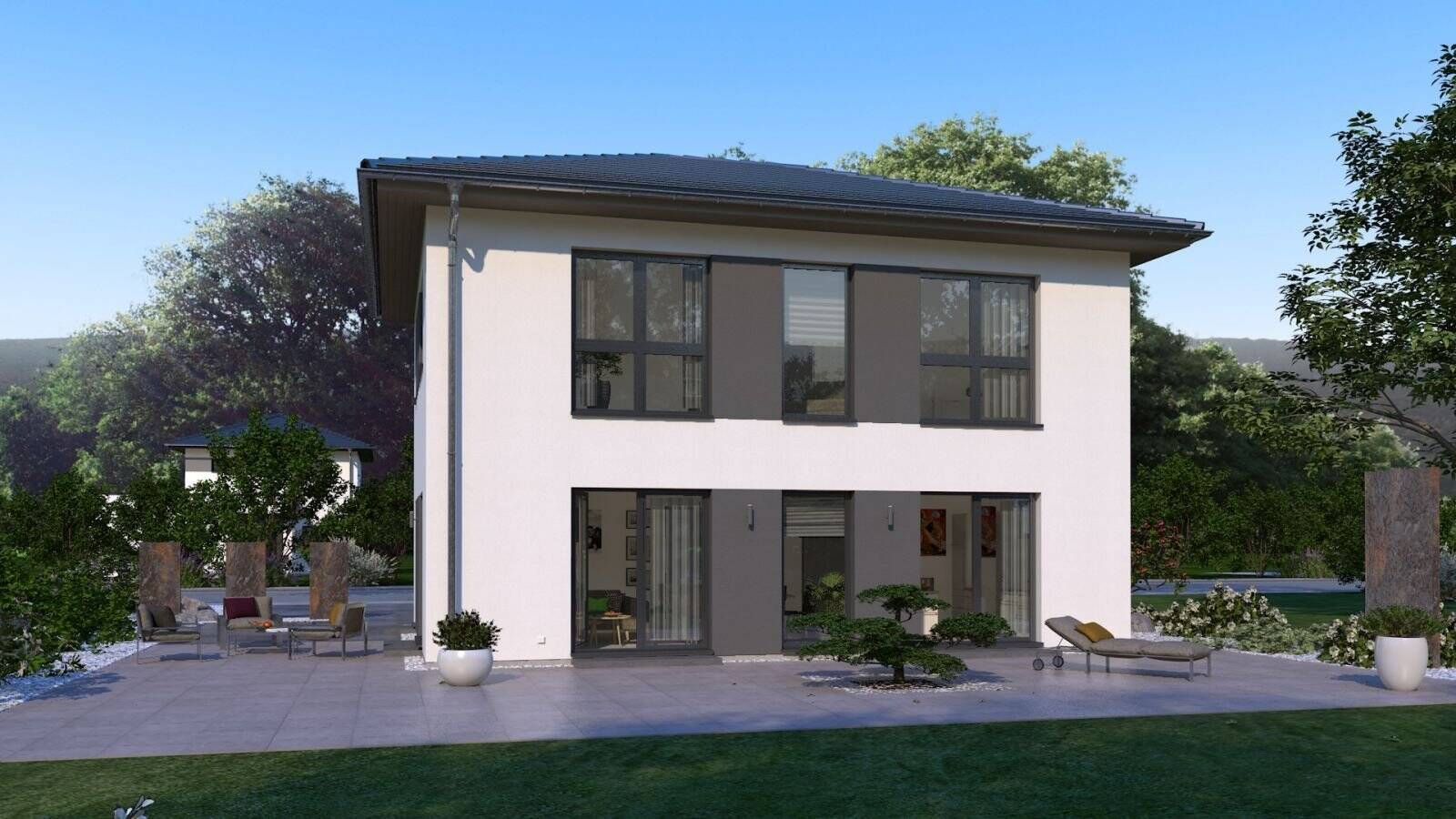 MODERNES WOHNHAUS MIT ELEGANTEM WALMDACH – Pfeffenhausen – Bild 1 von 9
