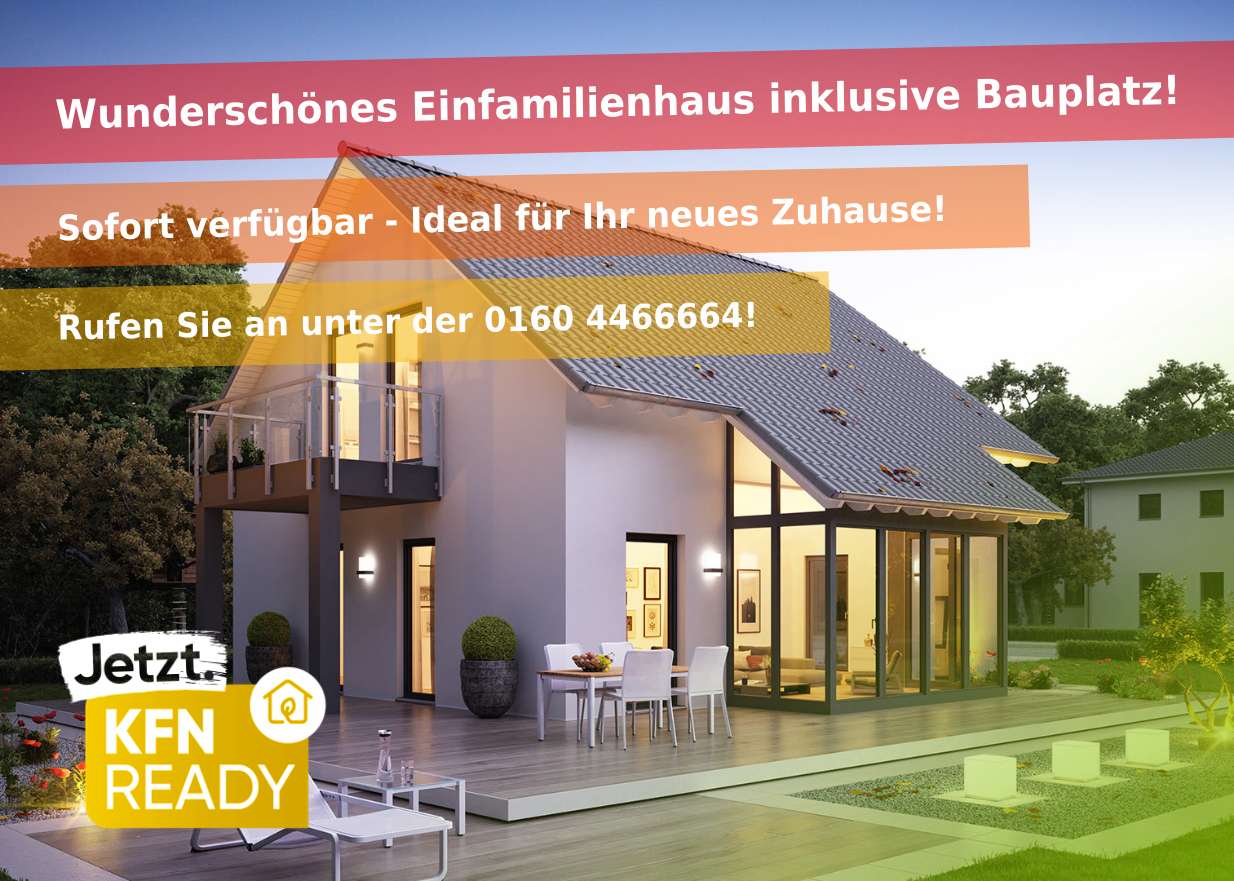 ????? Wunderschönes schlüsselfertiges EH40+ EFH (letzter Bauplatz) ?? sucht Baufamilie! – Ranstadt – Bild 1 von 9