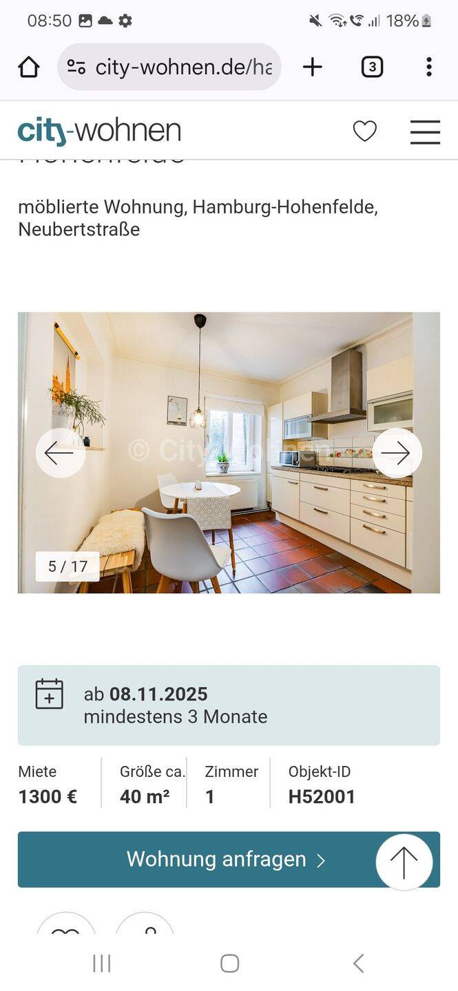 Wunderschöne Wohnung im Herzen von Hamburg – Hamburg – Vorschaubild 3