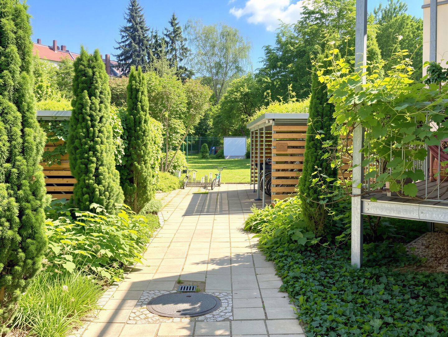 Bezugsfrei nahe Clara-Park: 1-Zimmer-Apartment mit EBK und Aufzug in ruhiger, grüner Lage – Leipzig – Vorschaubild 2