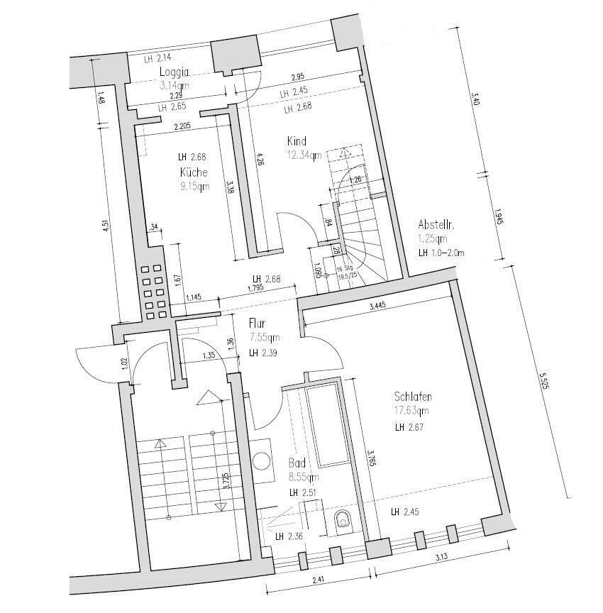 Sanierte 3,5-Raum-DG-Wohnung mit Balkon und Einbauküche in Berlin-Steglitz – Berlin – Vorschaubild 3
