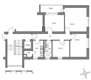 Vier-Zimmer-Wohnung mit Balkon direkt am Nordpark - "Freie Scholle eG" – 33613 Bielefeld – Vorschaubild 3