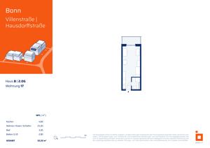 1-Zimmer-Apartment mit Balkon zur Parkseite (B17) – 53129 Bonn – Vorschaubild 5