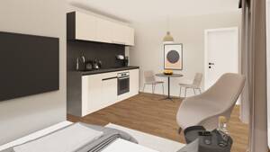 seventy2west - Möblierte Microapartments Apartment 10 mit Balkon – 90431 Nürnberg – Vorschaubild 7