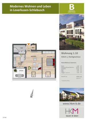 2-Zimmer-Dachwohnung mit Panoramablick – 51375 Leverkusen – Vorschaubild 3