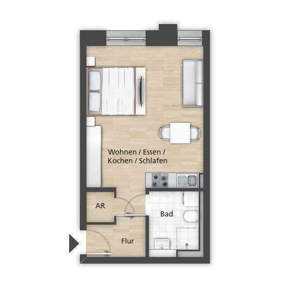 Exklusive 1-Zimmer-Neubauwohnung - Lagarde Campus! – Bamberg – Bild 1 von 3
