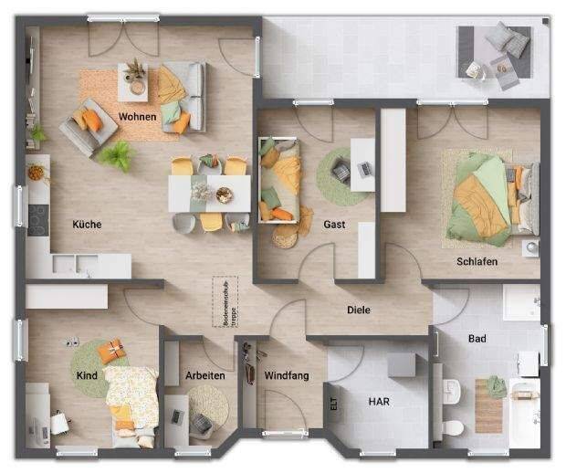 Neubau statt Bestandskompromiss - Ihr Bungalow in Neustadt-Glewe inkl. Grundstück – Neustadt-Glewe – Vorschaubild 4