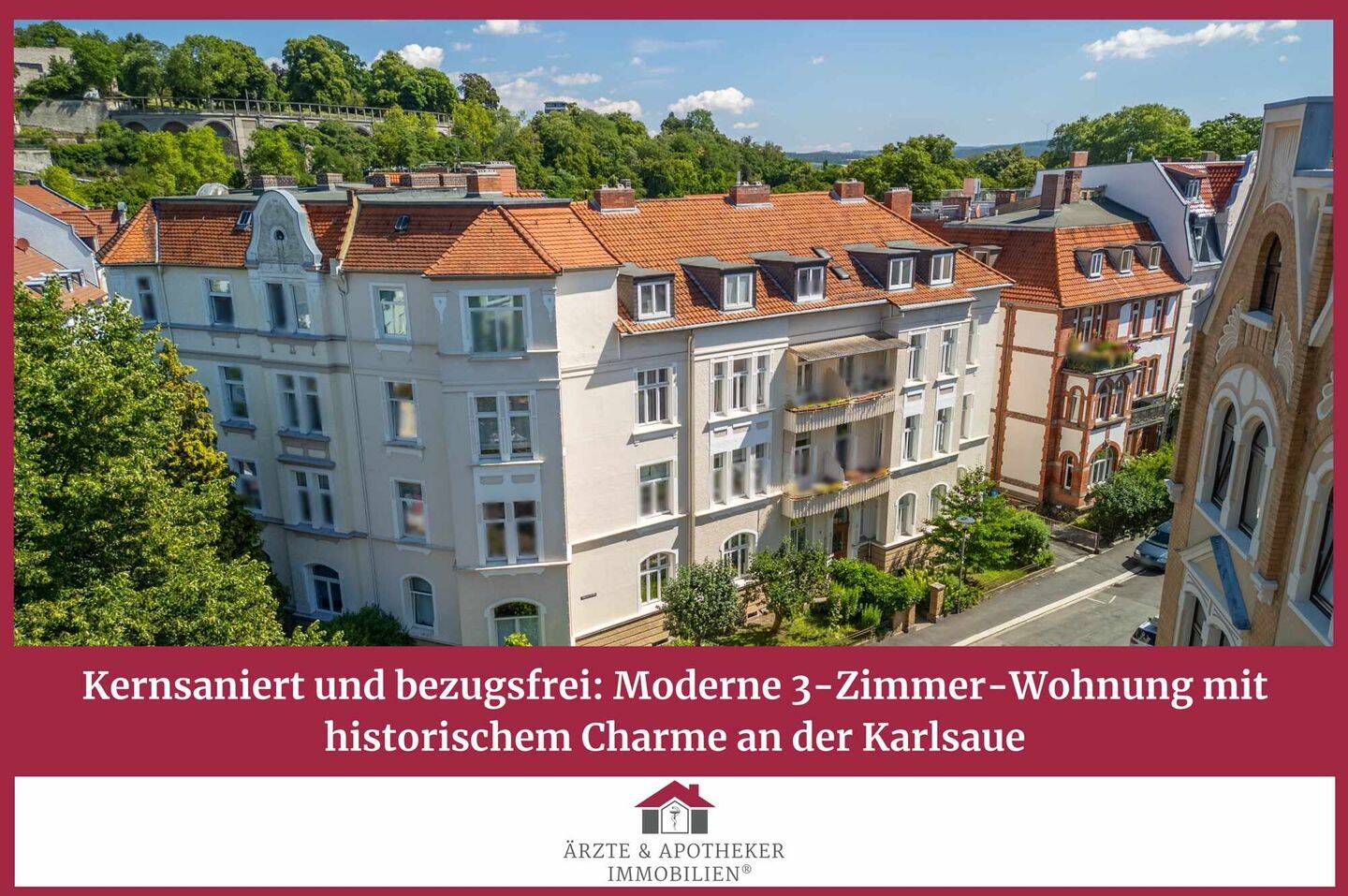 Kernsaniert & bezugsfrei: Moderne 3,5-Zimmer-Wohnung mit historischem Charme an der Karlsaue