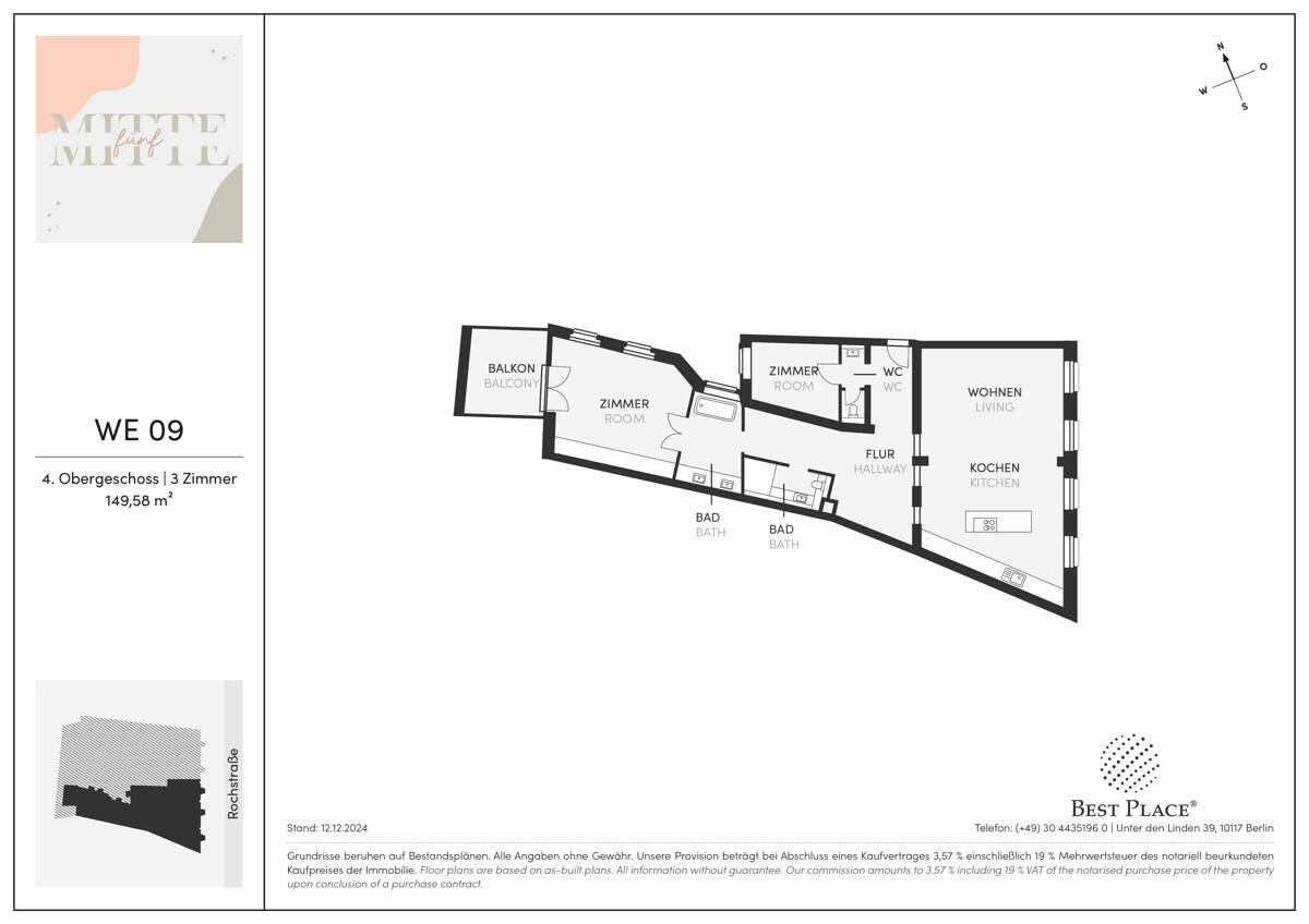 Urban living at it´s best: 3-Zimmer-Gründerzeit-Wohnung ++ TOP saniert – Berlin – Vorschaubild 3