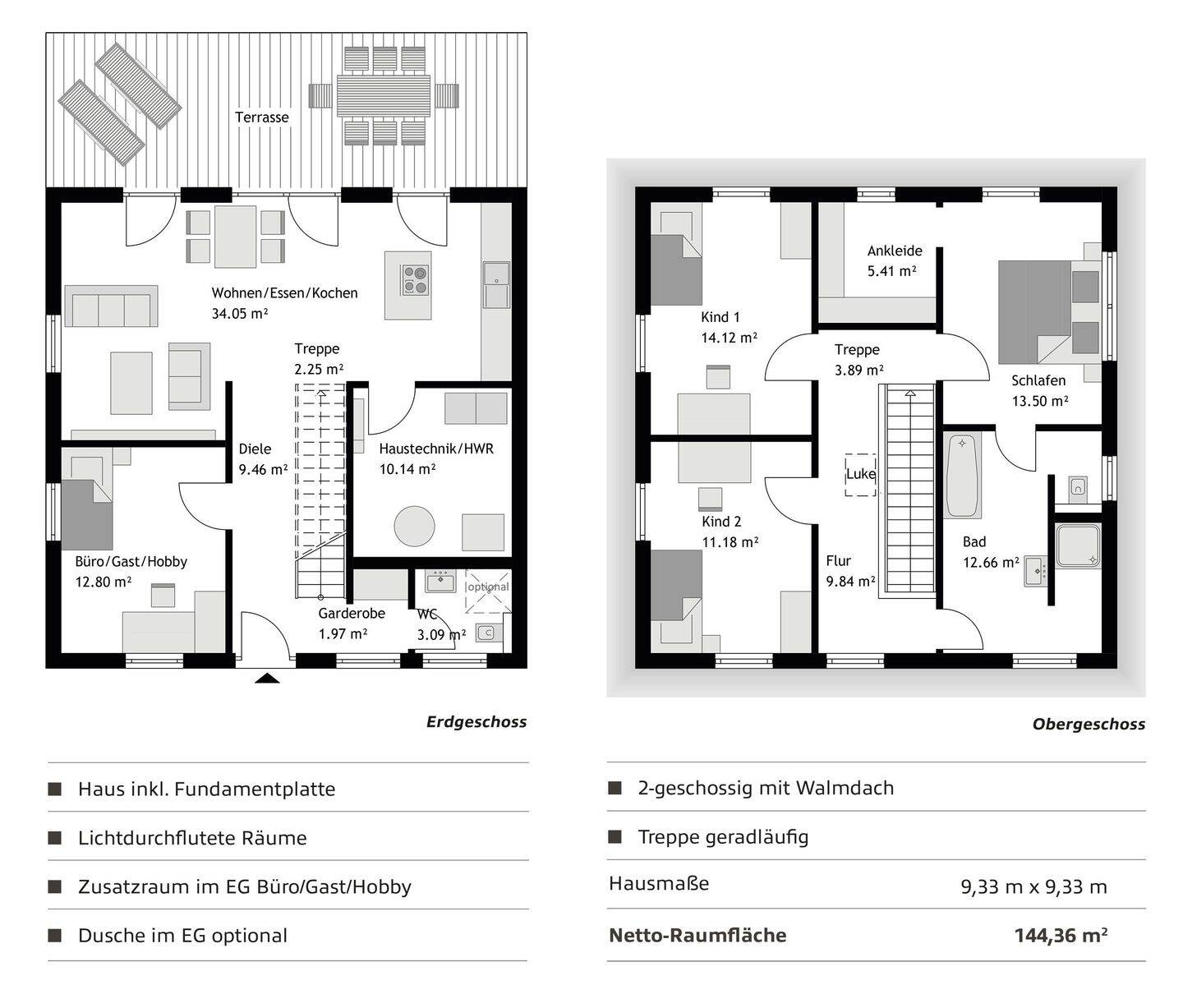 Tolles Haus (Neubau) in sonniger Höhenlage der Obermoselgemeinde Wellen – Wellen – Vorschaubild 2
