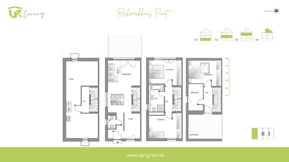 Reiheneckhaus mit sonniger Dachterrasse – Bönnigheim – Vorschaubild 4