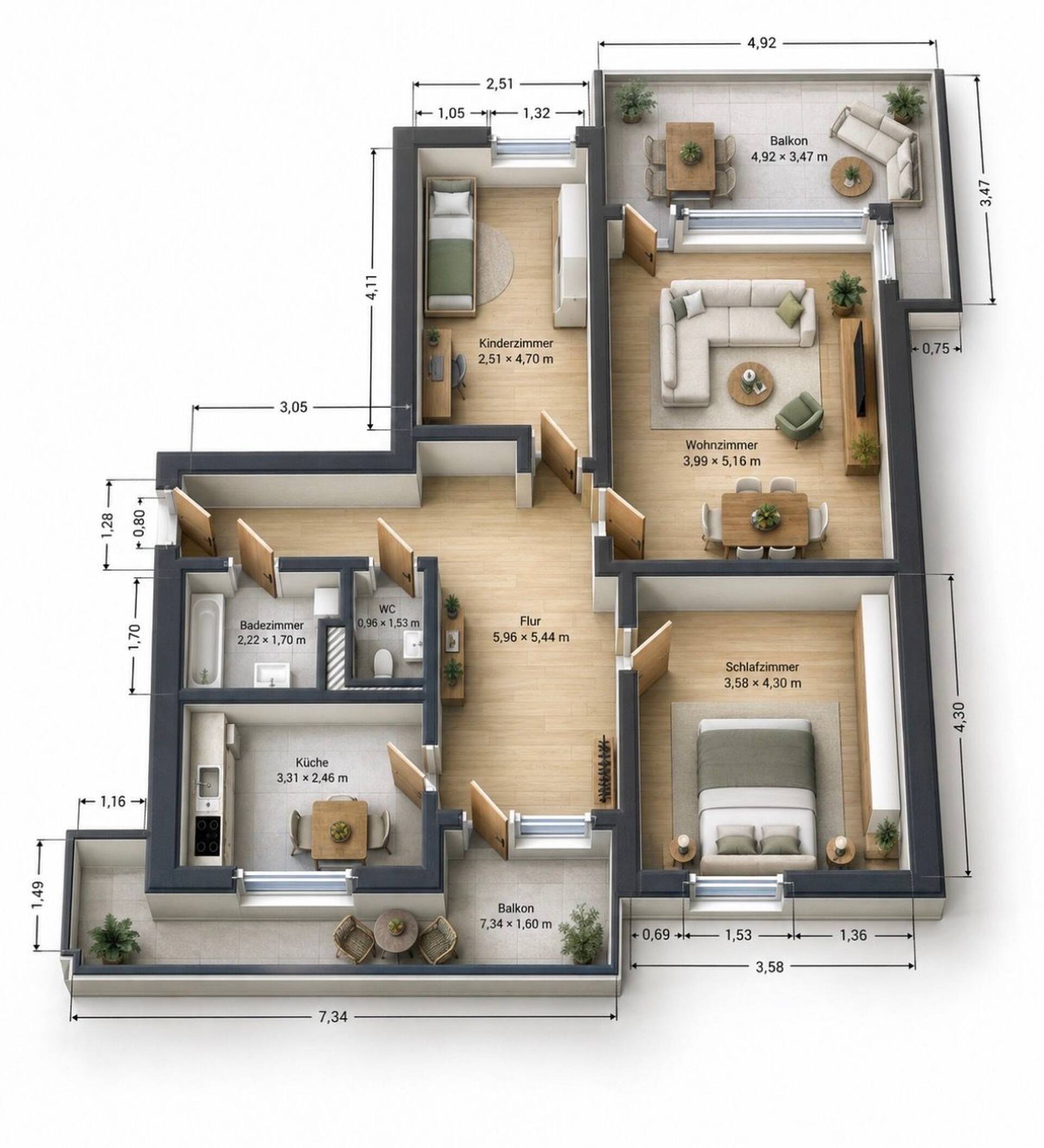 Etagenwohnung in 41239 Mönchengladbach mit 88 m² kaufen