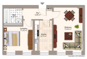 Gemütliche 2-Raumwohnung in Stadtfeld Ost - Ihr neues Zuhause! – 39108 Magdeburg – Vorschaubild 9