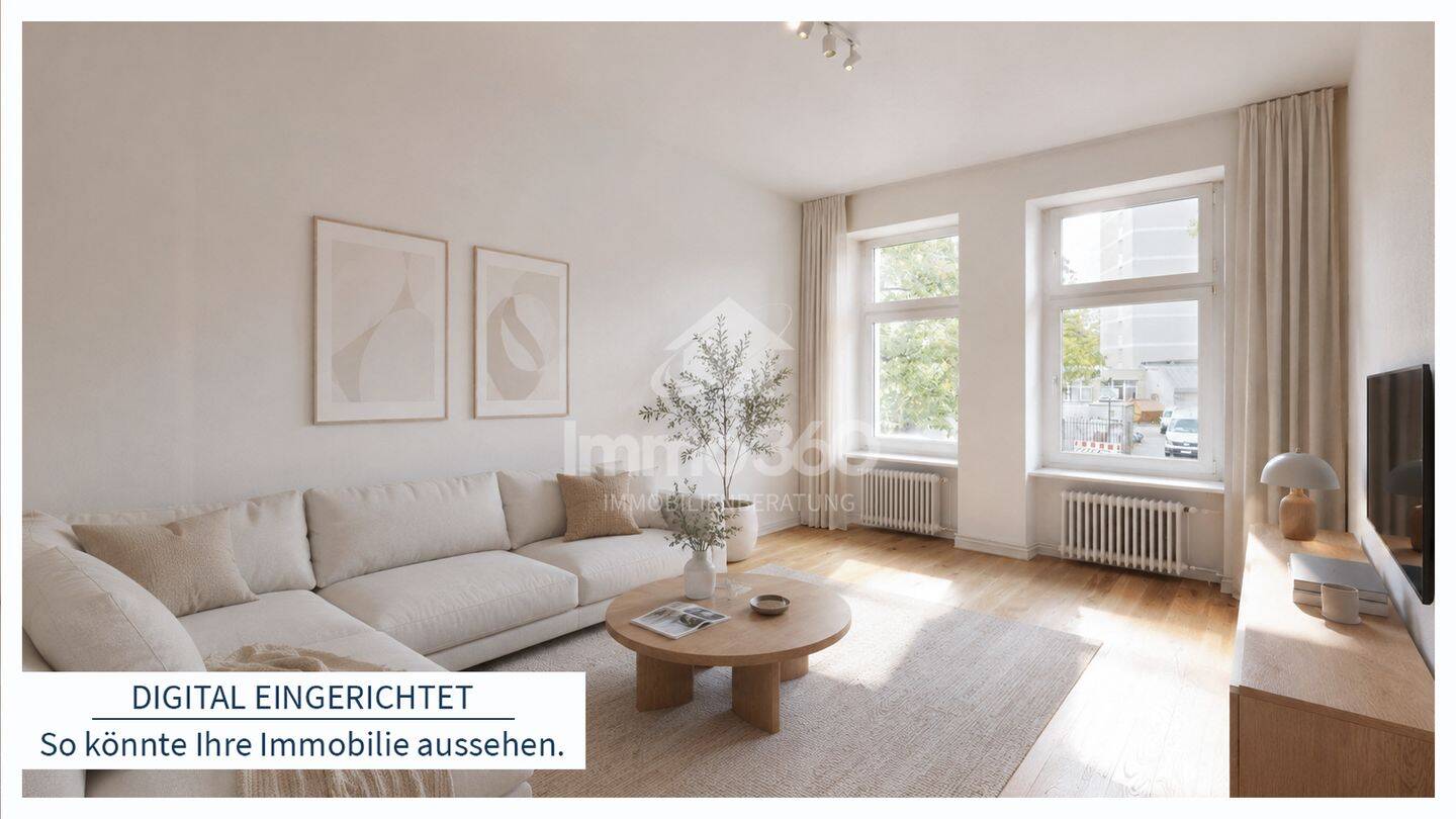 3-Zimmer-Altbauwohnung mit Eichenparkettboden – Berlin – Vorschaubild 2